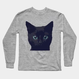 Black cat design Long Sleeve T-Shirt